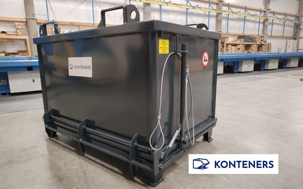 kontener z otwieranym dnem