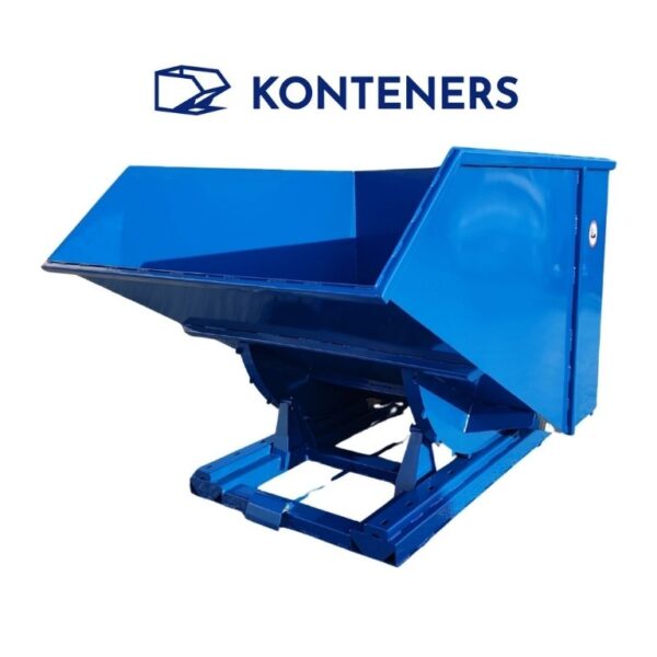 Kontener samowyładowczy KS2400 - dźwignia + zderzak